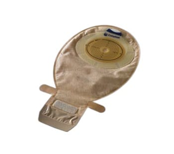 SACCA PER ILEOSTOMIA CON HIDE/AWAY APERTA RICOPERTA IN TESSUTO NON TESSUTO RITAGLIABILE CON VELCRO 10/76MM MISURA MAXI 650ML 30 PEZZI