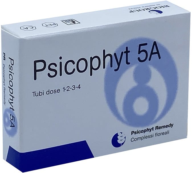 Psicophyt Remedy 5A ai fiori di Bach, 4 tubi da 1,2g
