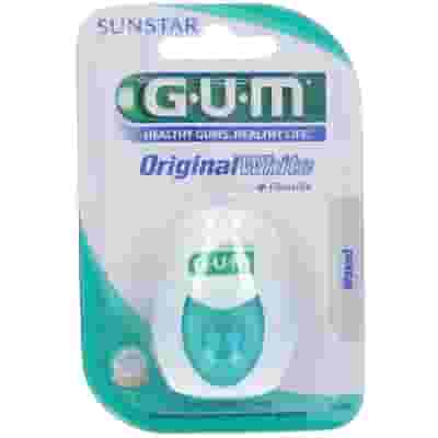 Filo interdentale GUM Original White con fluoro, 30 metri