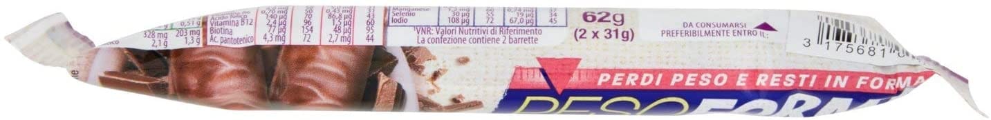 PESOFORMA BARRETTA MONOPASTO CIOCCOLATO 62 G