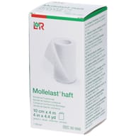 BENDA BIELASTICA AUTOADESIVA MOLLELAST HAFT BIANCA CM10X4MT 1 PEZZO