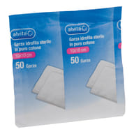 Garza Idrofila Sterile Alvita 10x10cm, 50 compresse