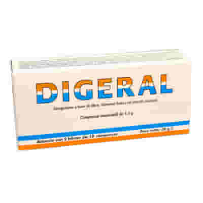 Integratore Digeral per digestione e flora intestinale, 20 compresse