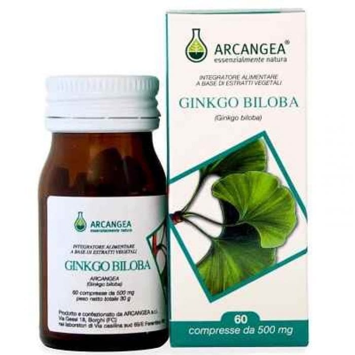 Integratore Ginkgo Biloba 500mg, 60 capsule per la circolazione