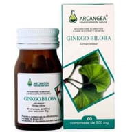 Integratore Ginkgo Biloba 500mg, 60 capsule per la circolazione