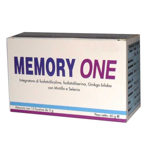 Integratore Memory One per memoria e concentrazione, 12 bustine