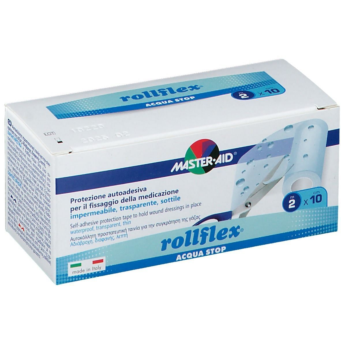 Cerotto Adesivo Impermeabile Master Aid Rollflex Acquastop 2 X10