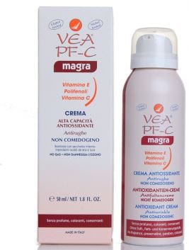 Crema Vea PF-C Magra anti-rughe pelle grassa, 50ml airless