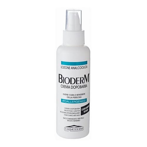 Crema dopobarba Bioderm lenitiva e nutriente, senza alcool