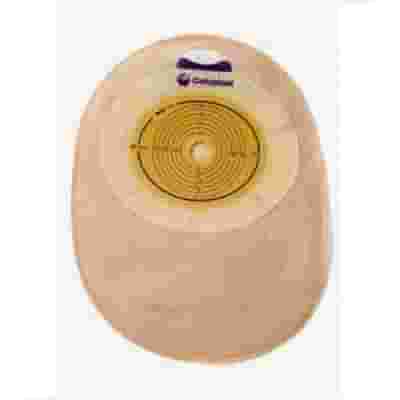 SACCA CHIUSA PER COLOSTOMIA SISTEMA MONOPEZZO SENSURA CONVEX LIGHT RICOPERTA IN TNT CON FORO RITAGLIABILE 15/43MM CAPACITA' SACCA 340ML MISURA MIDI 10 PEZZI