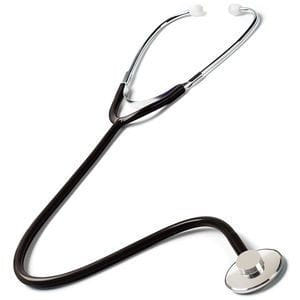 Fonendoscopio Per Adulto In Alluminio Testa Piatta Diametro 47 Mm Singolo Tubo Lunghezza 60 Cm Colore Blu