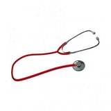 FONENDOSCOPIO PER ADULTO IN ALLUMINIO TESTA PIATTA DIAMETRO 47 MM SINGOLO TUBO LUNGHEZZA 60 CM COLORE BLU