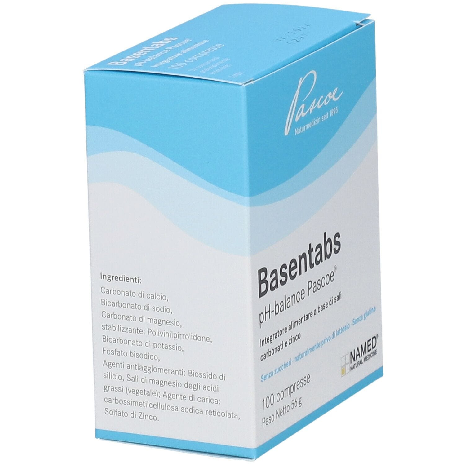 Integratore Basentabs Pascoe sali alcalini, 100 compresse