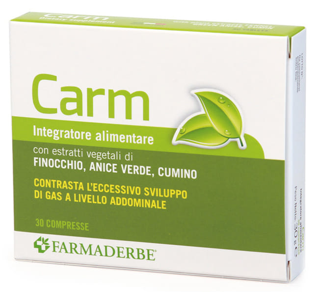 Integratore CARM Farmaderbe 30 compresse contro gonfiori