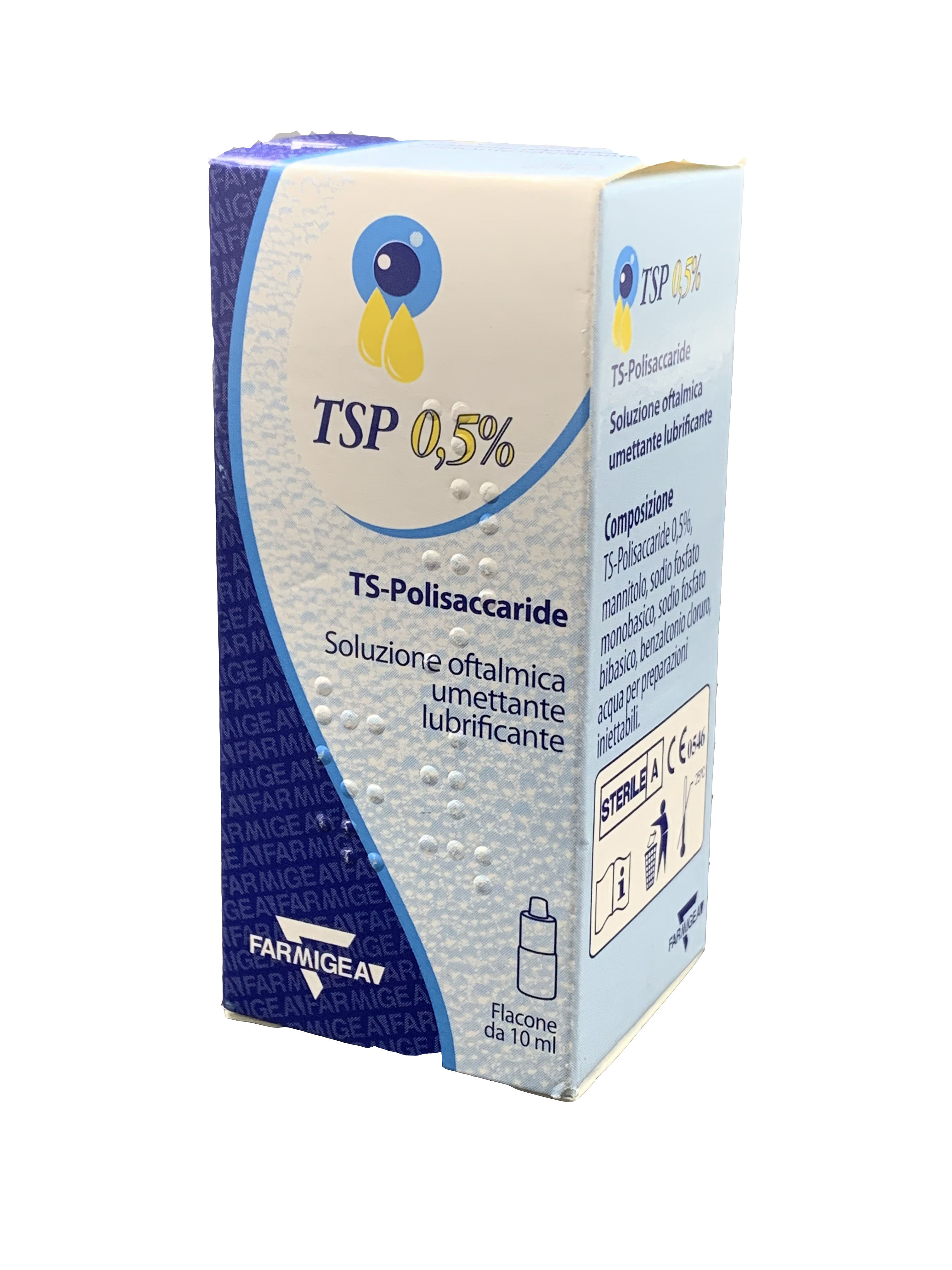 Soluzione Oftalmica Tsp 0,5% Ts Polisaccaride Flacone 10 Ml