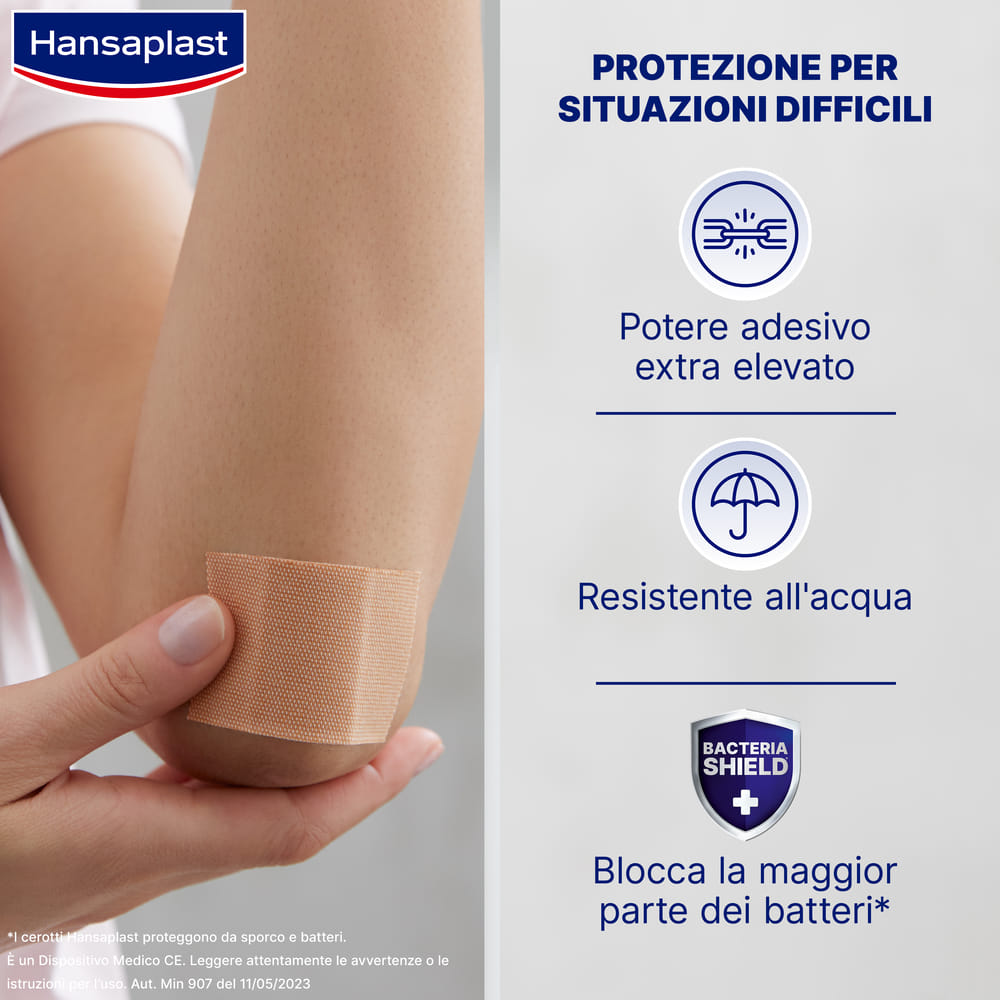 Cerotti Hansaplast Extrapower traspiranti, 8 pezzi 80x6cm