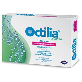 Octilia Natural Gocce Occhi Irritati E Arrossati 10 Flaconcini Monodose 0,5 Ml