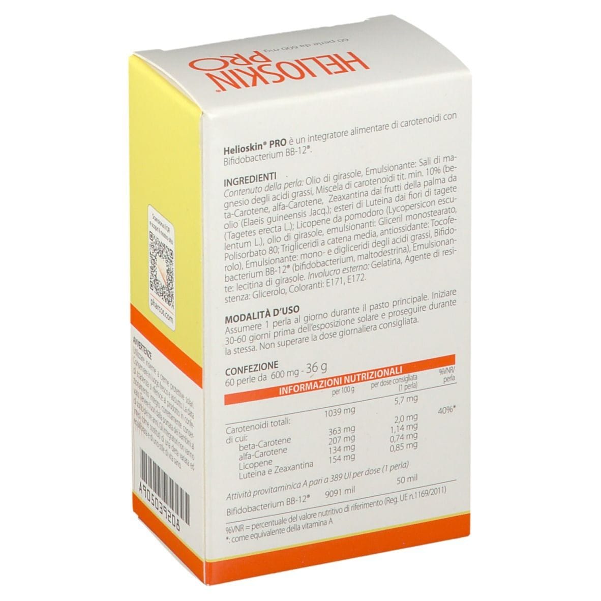 PHARCOS HELIOSKIN PRO 60 PERLE