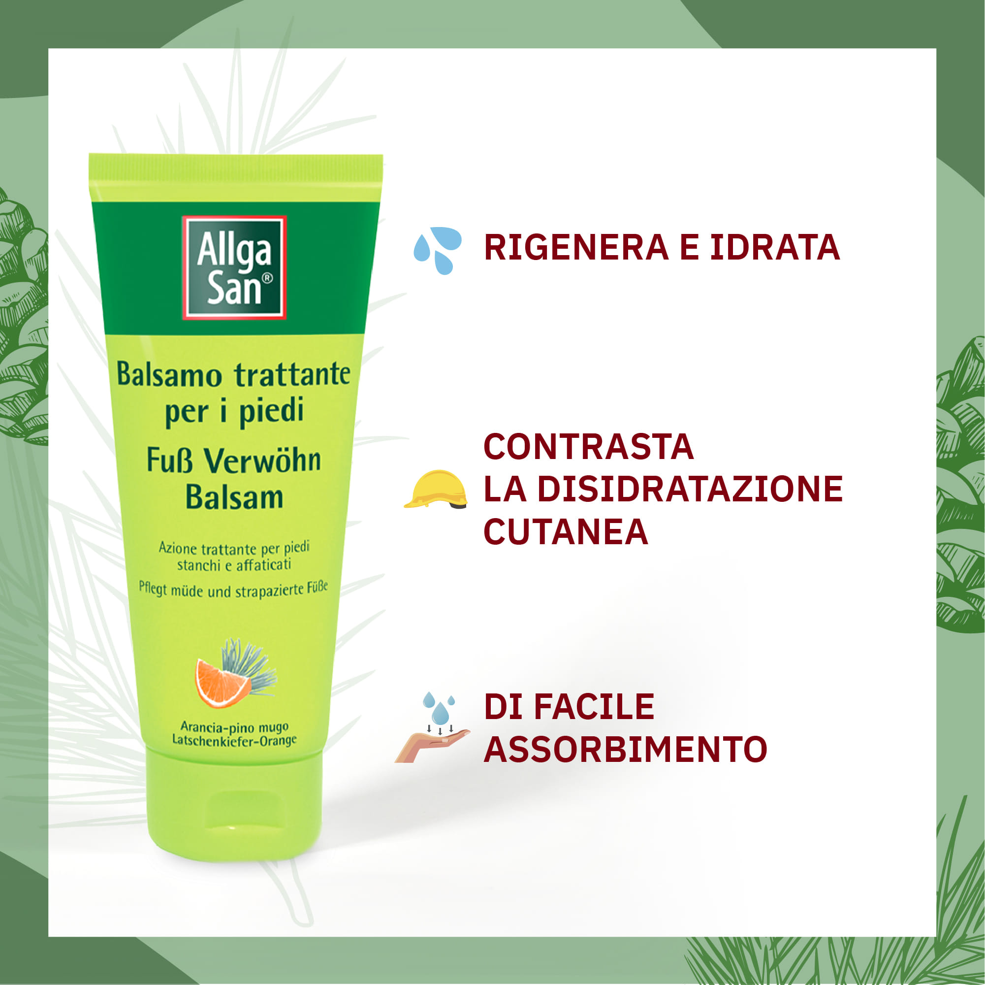 Balsamo Allgasan per Piedi Stanchi e Affaticati, 100ml