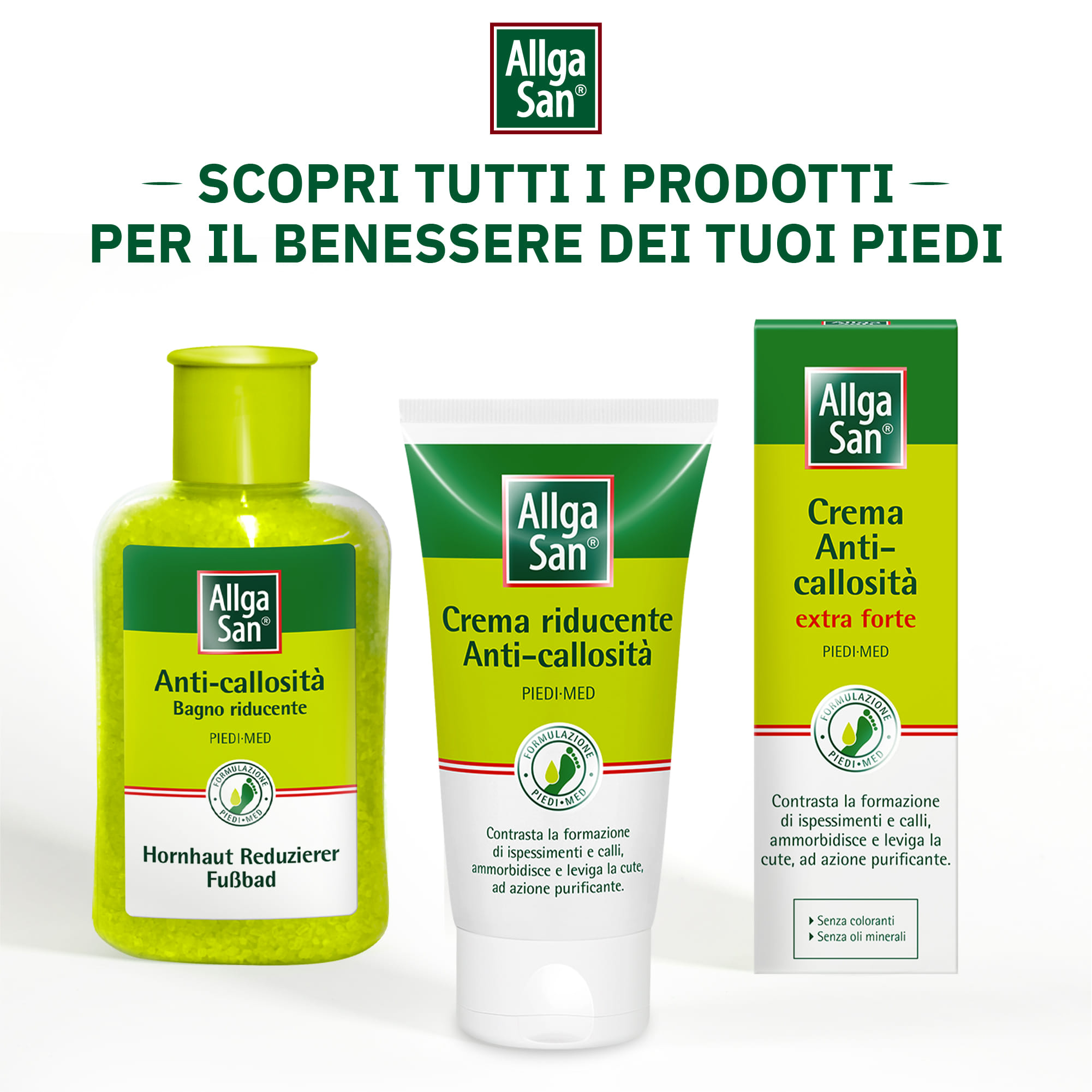 Crema Allgasan Anticallosità per calli e talloni, 75ml