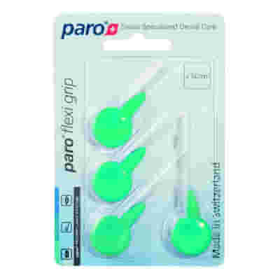 PARO 7-1075 FLEXI GRIP SCOVOLINO INTERDENTALE MEDIO VERDE CILINDRICO DIAMETRO 5 MM