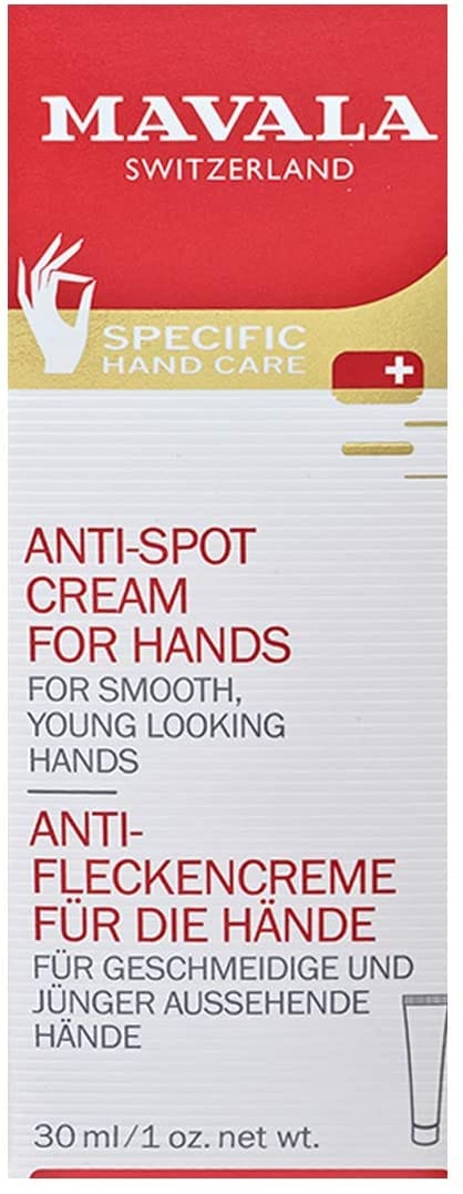 Crema Mavala Anti-Macchie Mani con estratti vegetali, 30ml