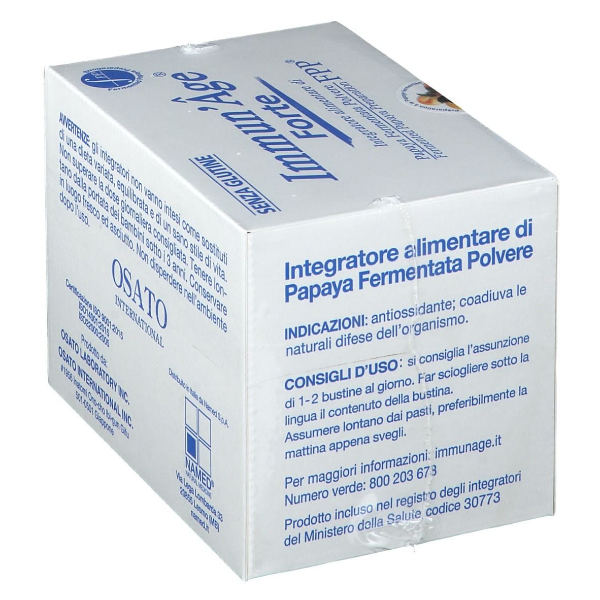 Integratore Immun'Age Forte alla papaya fermentata, 60 bustine
