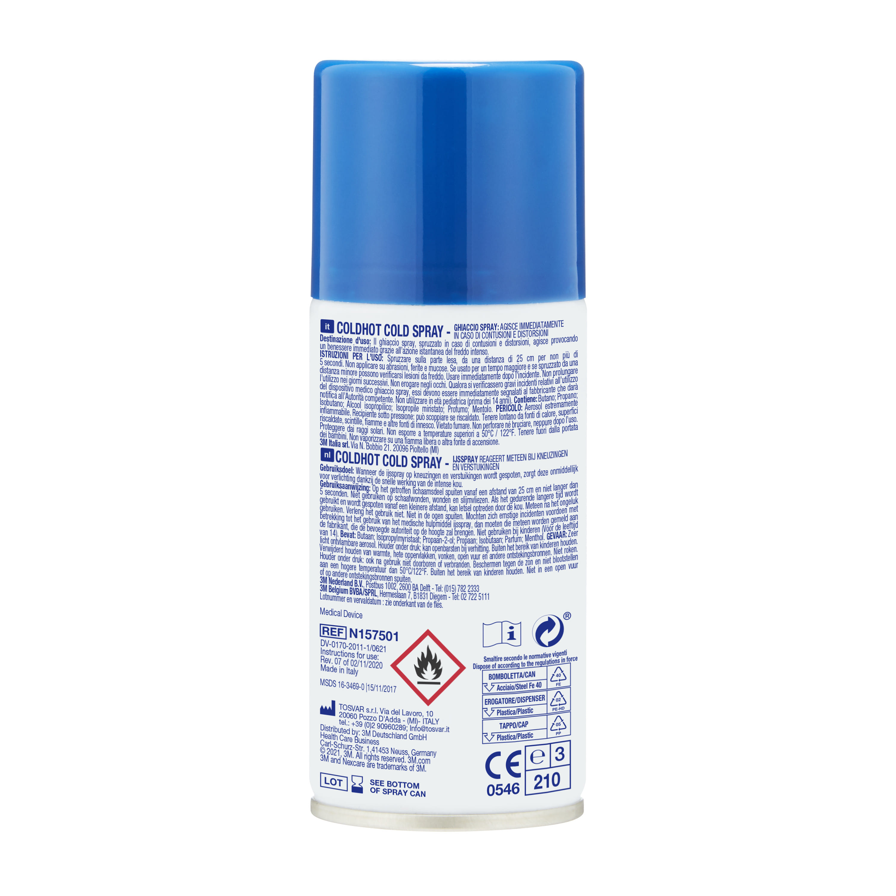 Ghiaccio spray Nexcare ColdHot per traumi, 150ml