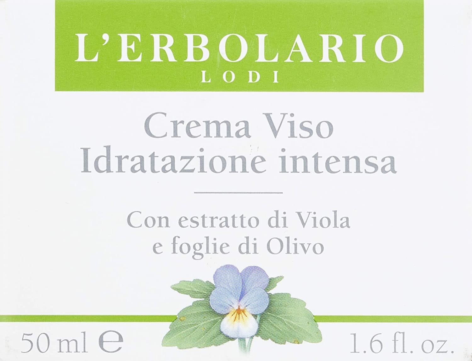 CREMA VISO IDRATAZIONE INTENSA ESTRATTO DI VIOLA E FOGLIE DI OLIVO 50 ML