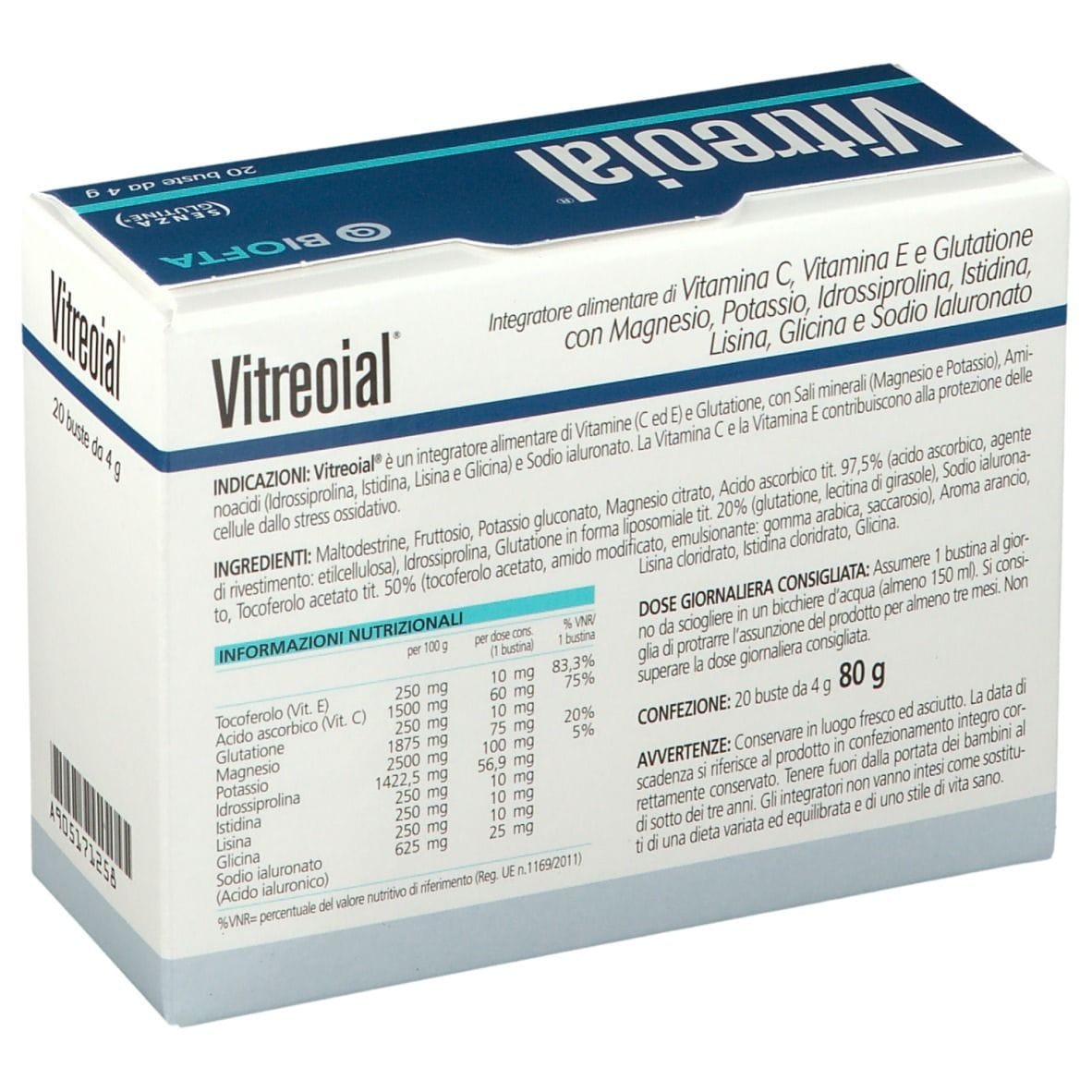 VITREOIAL 20 BUSTINE