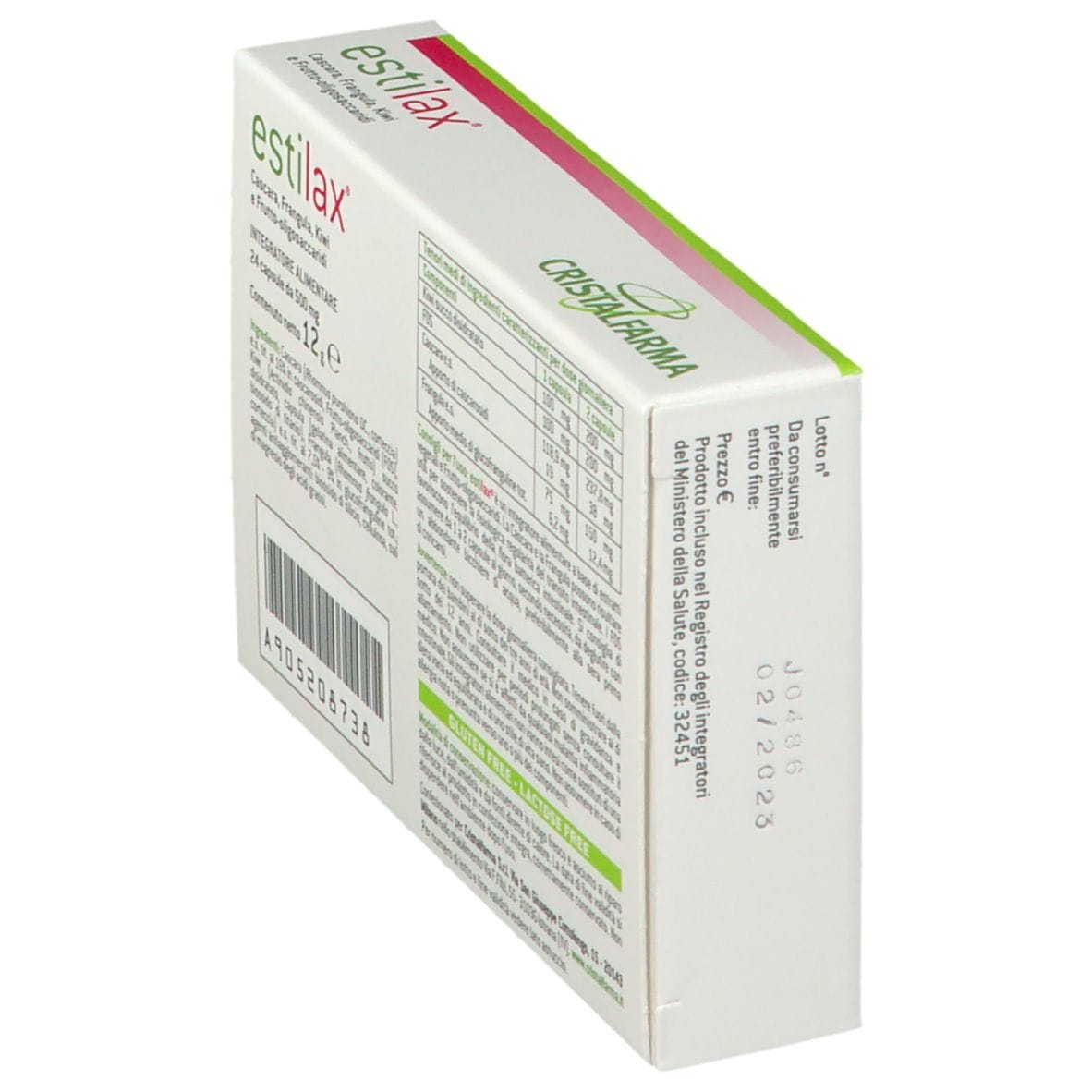 Integratore Estilax per il transito intestinale, 24 capsule