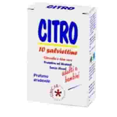 Salviette Citro Z con citronella e aloe, 10 pezzi