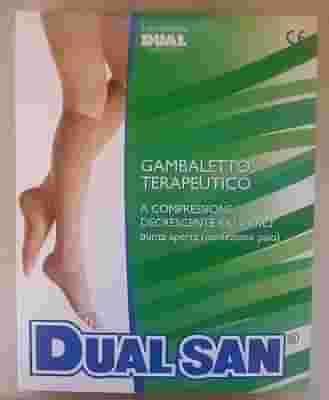 GAMBALETTO TERAPEUTICO DUALSAN A COMPRESSIONE DECRESCENTE KKL2 PUNTA APERTA BEIGE UNISEX 5 1 PAIO