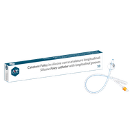 CATETERE FOLEY IN LATTICE SILICONATO PER ADULTO 2 VIE PUNTA NELATON FORI LATERALI DIAMETRO CH 20 CON PALLONCINO 5-15 ML 1 PEZZO