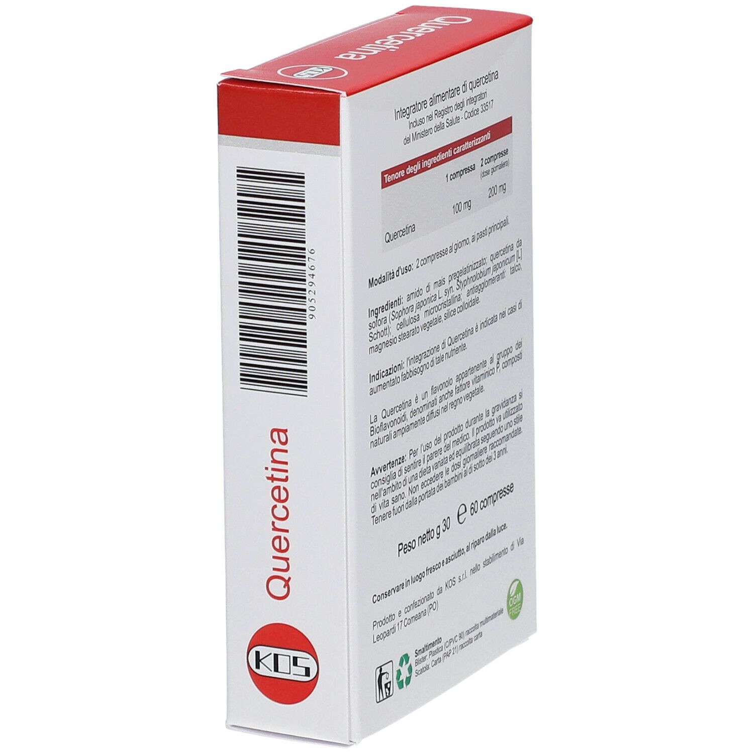 QUERCETINA 60 COMPRESSE