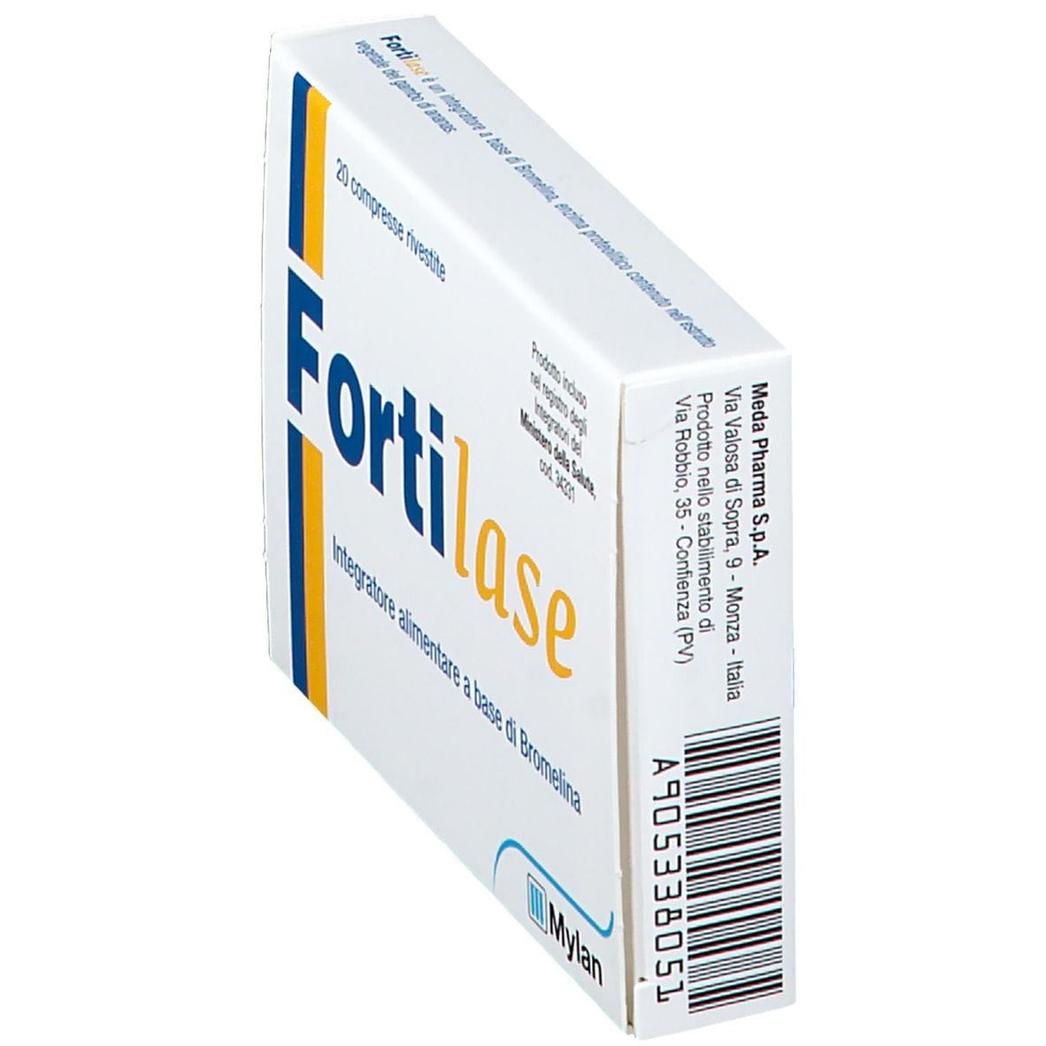 Integratore Fortilase con Bromelina, 20 compresse