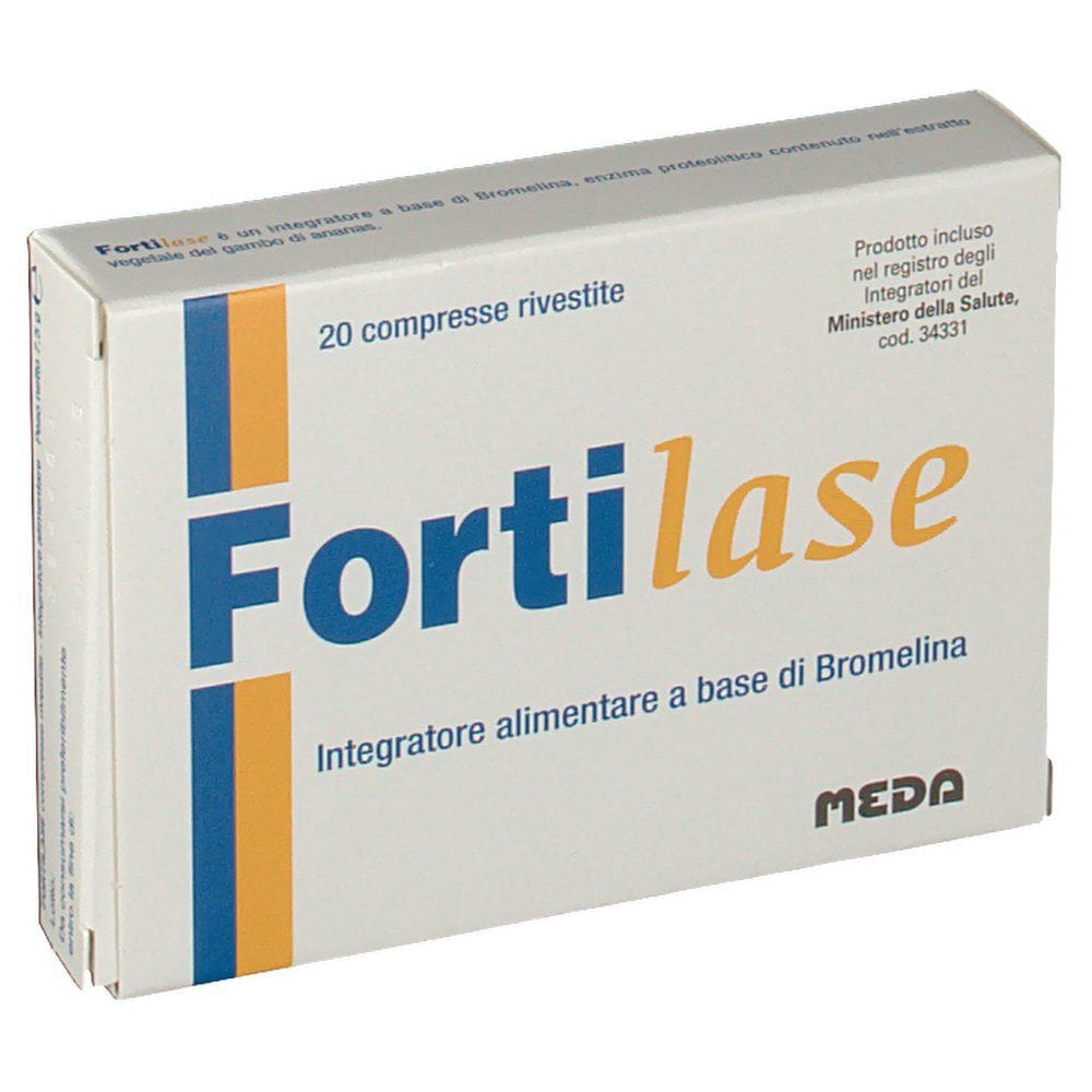 Integratore Fortilase con Bromelina, 20 compresse