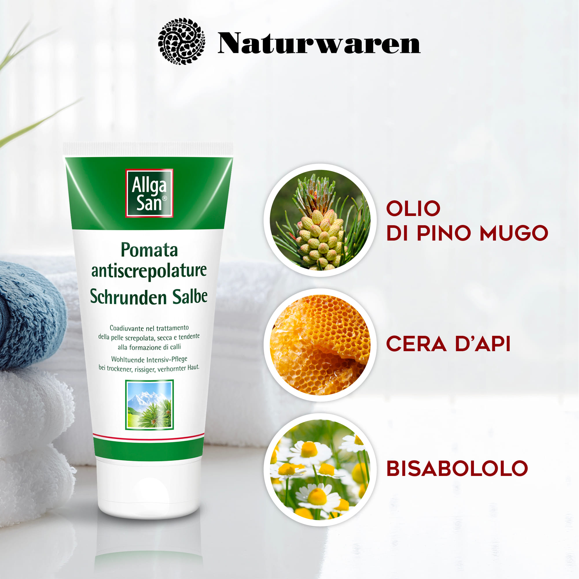 Pomata Allgasan Antiscrepolature per talloni, 90ml