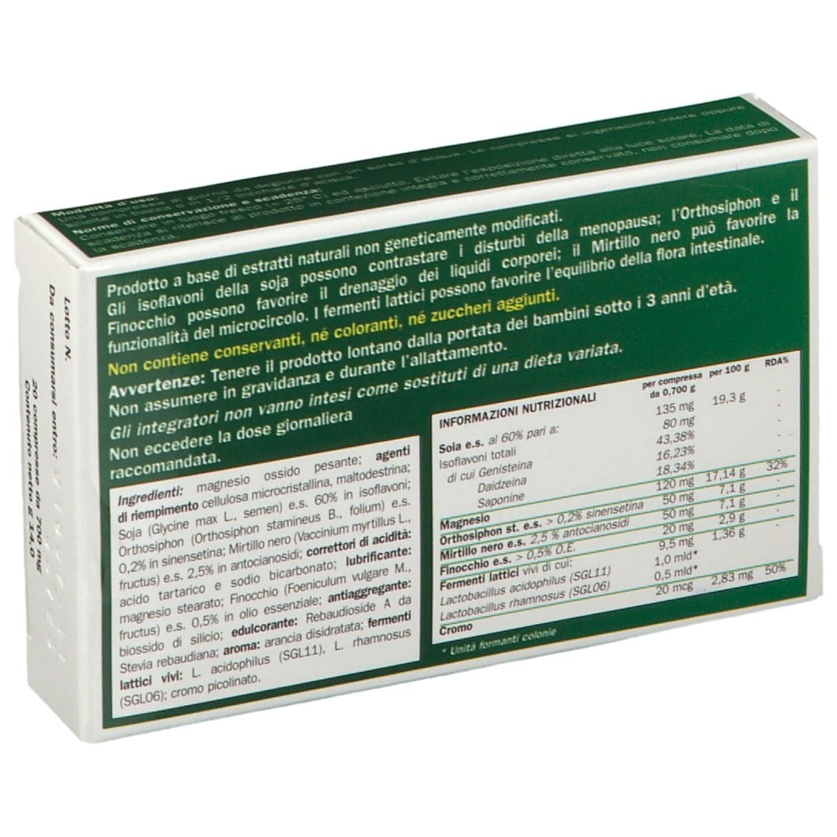 Integratore Climater Diet per la menopausa, 20 compresse