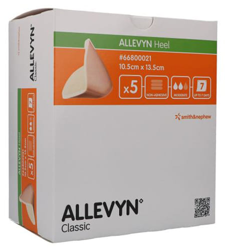 Medicazione Idrocellulare Allevyn Tallone 10,5x13,5cm, 5 pz