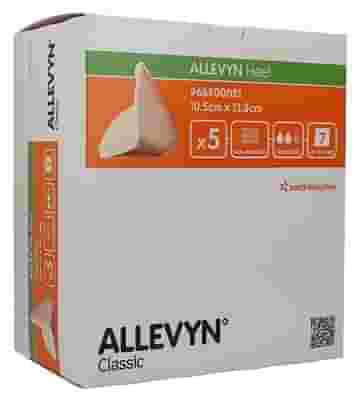 MEDICAZIONE IDROCELLULARE STERILE NON ADESIVA CONFORMATA PER TALLONE ASSORBENTE NON ADERENTE ALLA LESIONE IN SCHIUMA DI POLIURETANO 10,5X13,5CM 5MEDICAZIONI