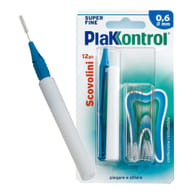 Scovolino Plakkontrol Minigrip 0,6mm, manico intercambiabile 10 pz