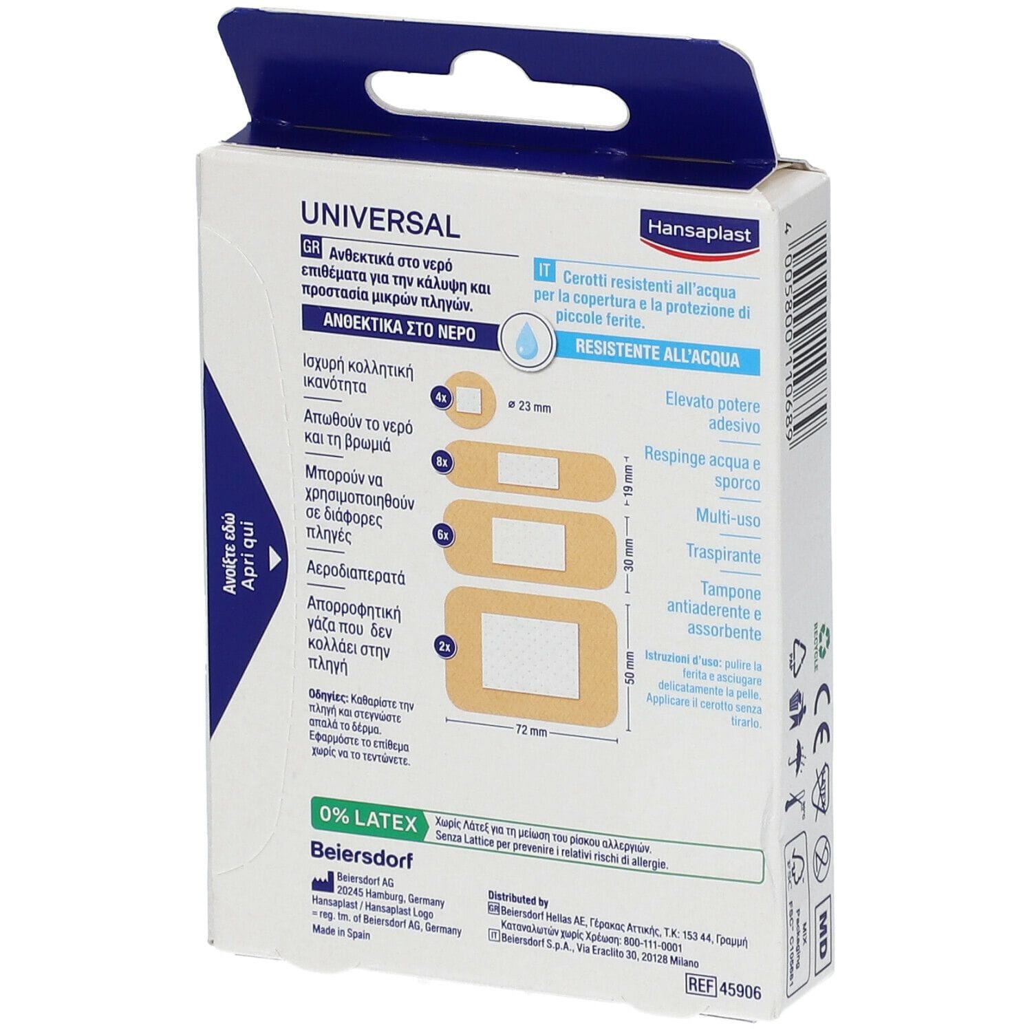 Cerotti Hansaplast Universal resistenti all'acqua, 20 pz
