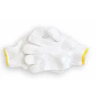 GUANTO COTONE NATURALE 100% MONOFILO BIANCO TAGLIA 7 1 PAIO