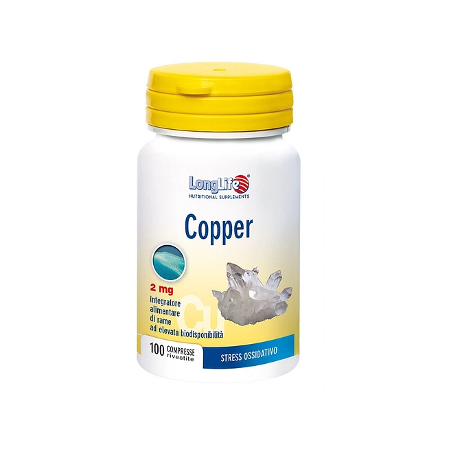 Longlife Copper 2 Mg 100 Compresse
