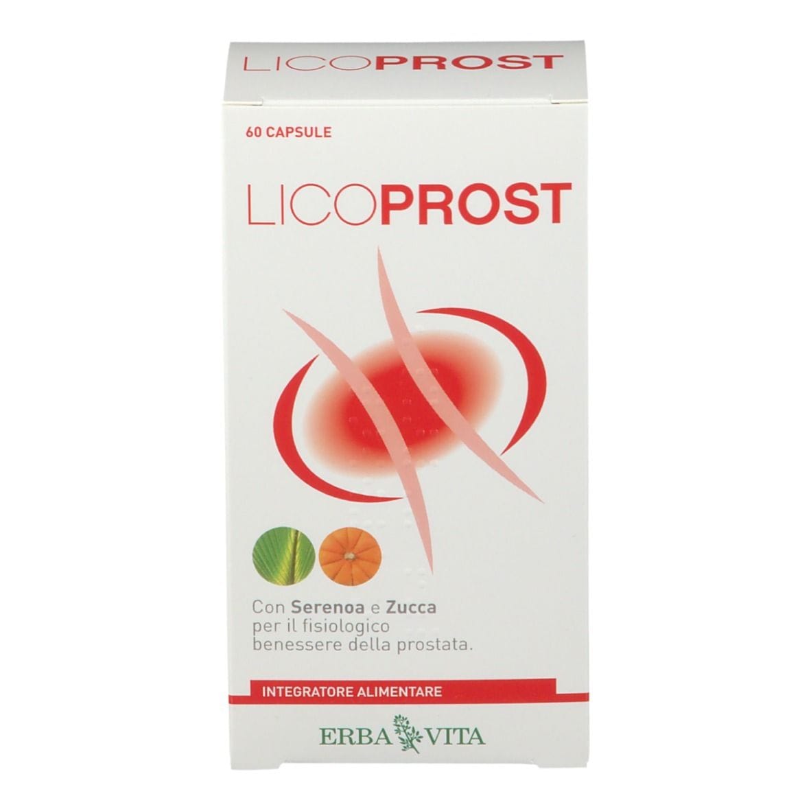 Integratore Licoprost per la prostata, 60 capsule 500mg