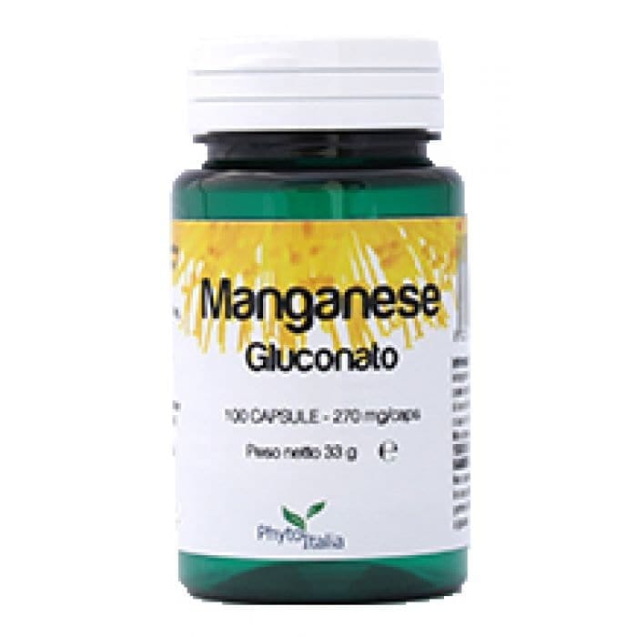 Integratore di Manganese Gluconato, 100 capsule