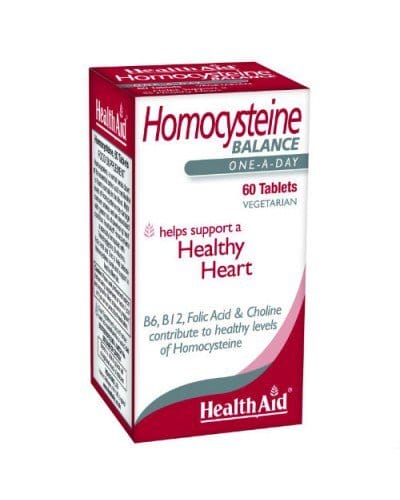 Integratore HealthAid Homocysteine per l'omocisteina, 60 cpr