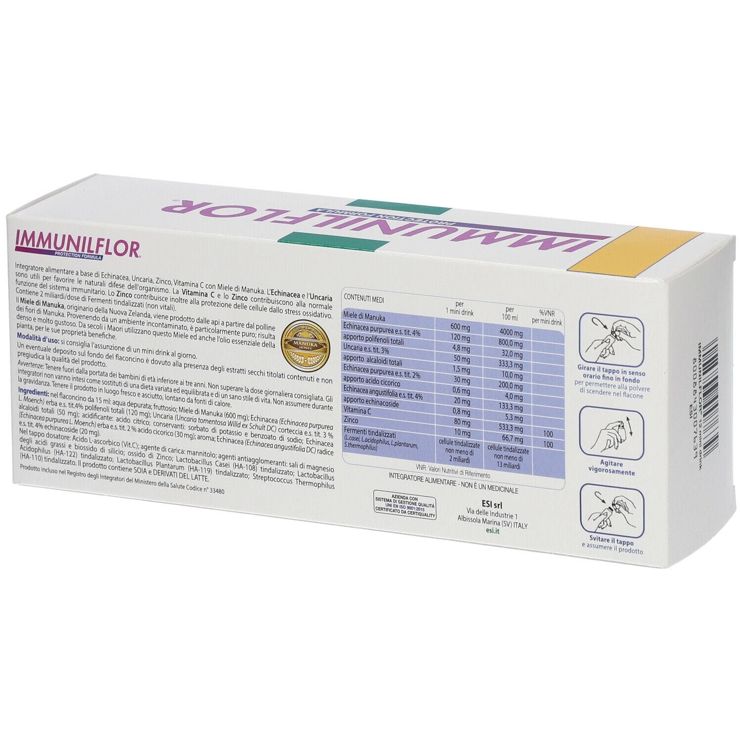 ESI IMMUNILFLOR MINI DRINK 12 MINI DRINK