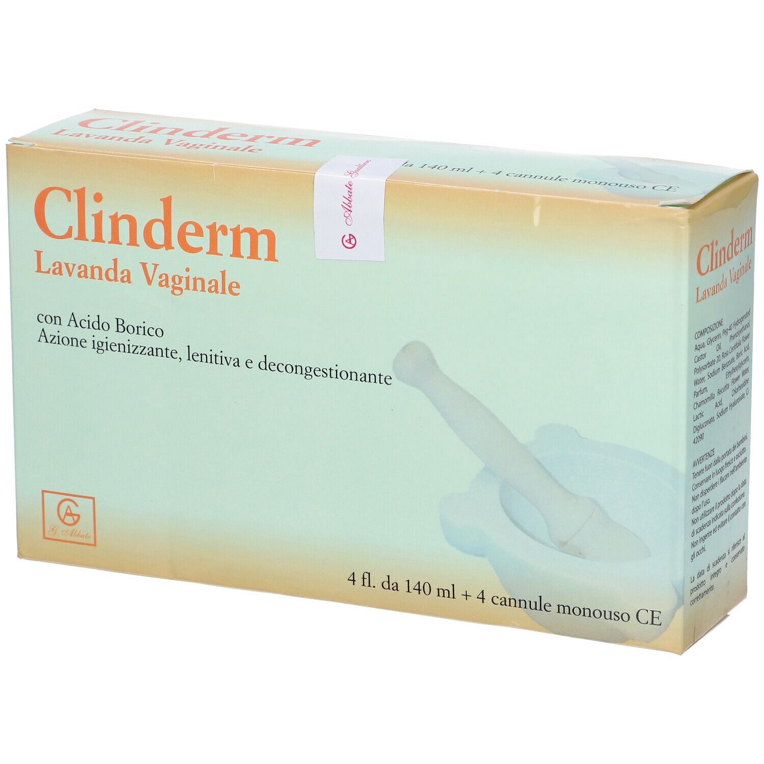 Clinderm Lavanda Vaginale 4 Flaconi 140 Ml